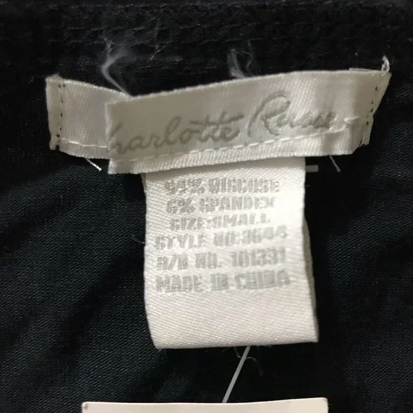 Charlotte Russe Black Top - Picture 3 of 8